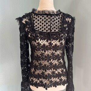 Romeo & Juliet couture lace top, Size M, NWT